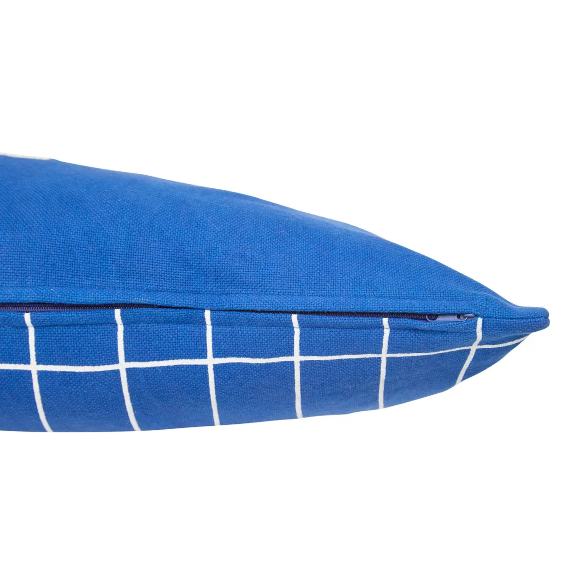 Coussin Flow bleu indigo 35x75cm