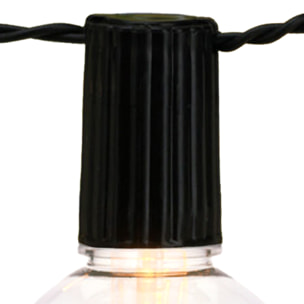 Guirnalda de luces led con bombillas, funciona con pilas - incluye temporizador