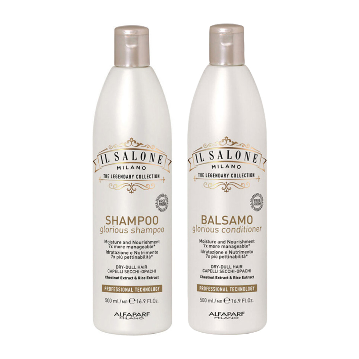 ALFAPARF MILANO Kit Il Salone Glorious Shampoo 500ml + Conditioner 500ml