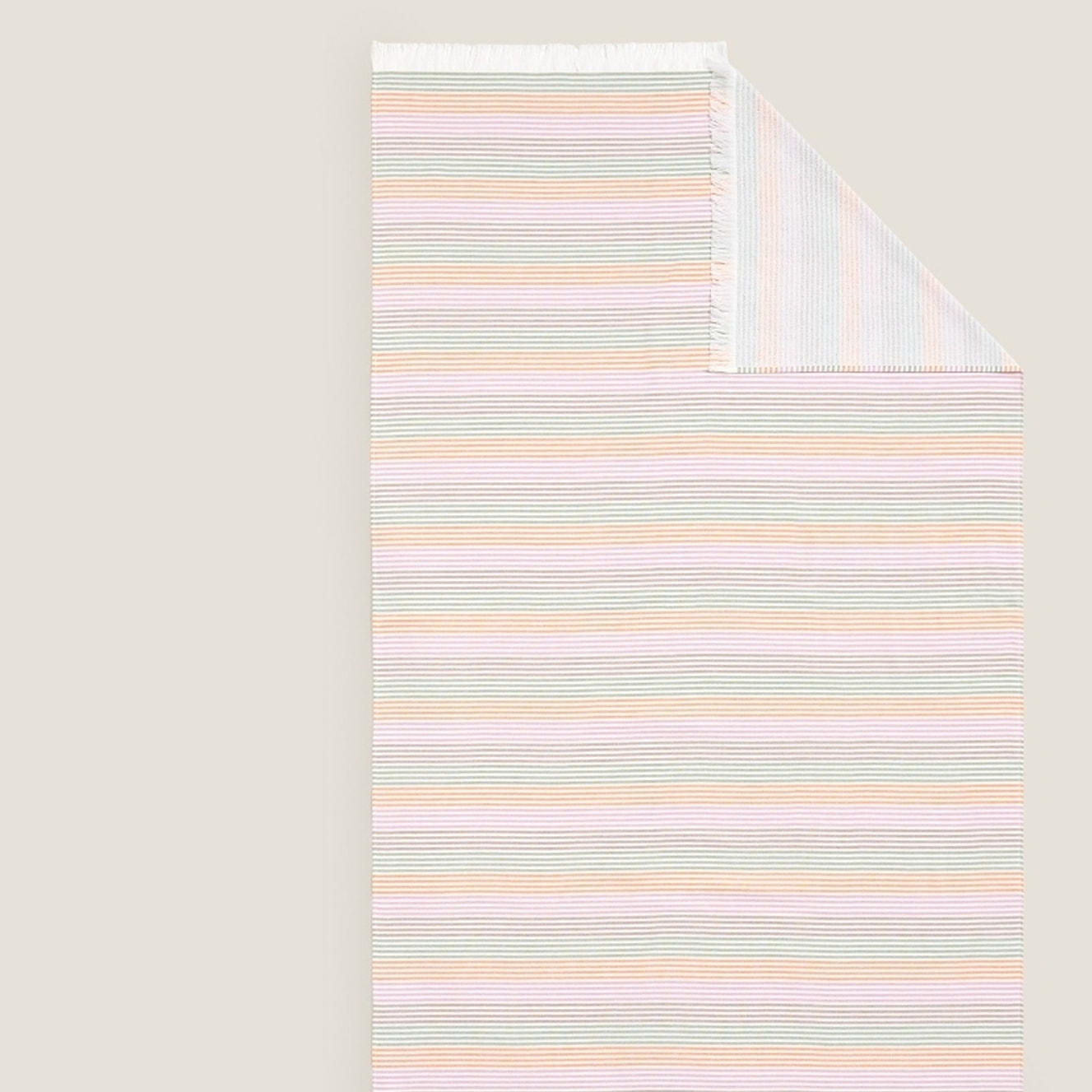 Toalla doble faz tejido y rizo Bite color naranja