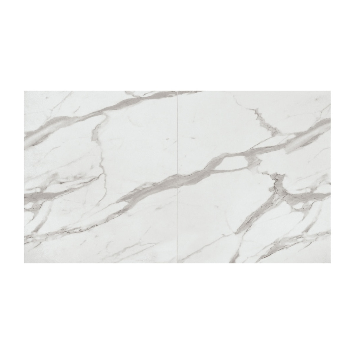 Tavolo CAMAIORE in legno, finitura bianco statuario e gambe a X in metallo nero, allungabile 140x90 cm - 220x90 cm