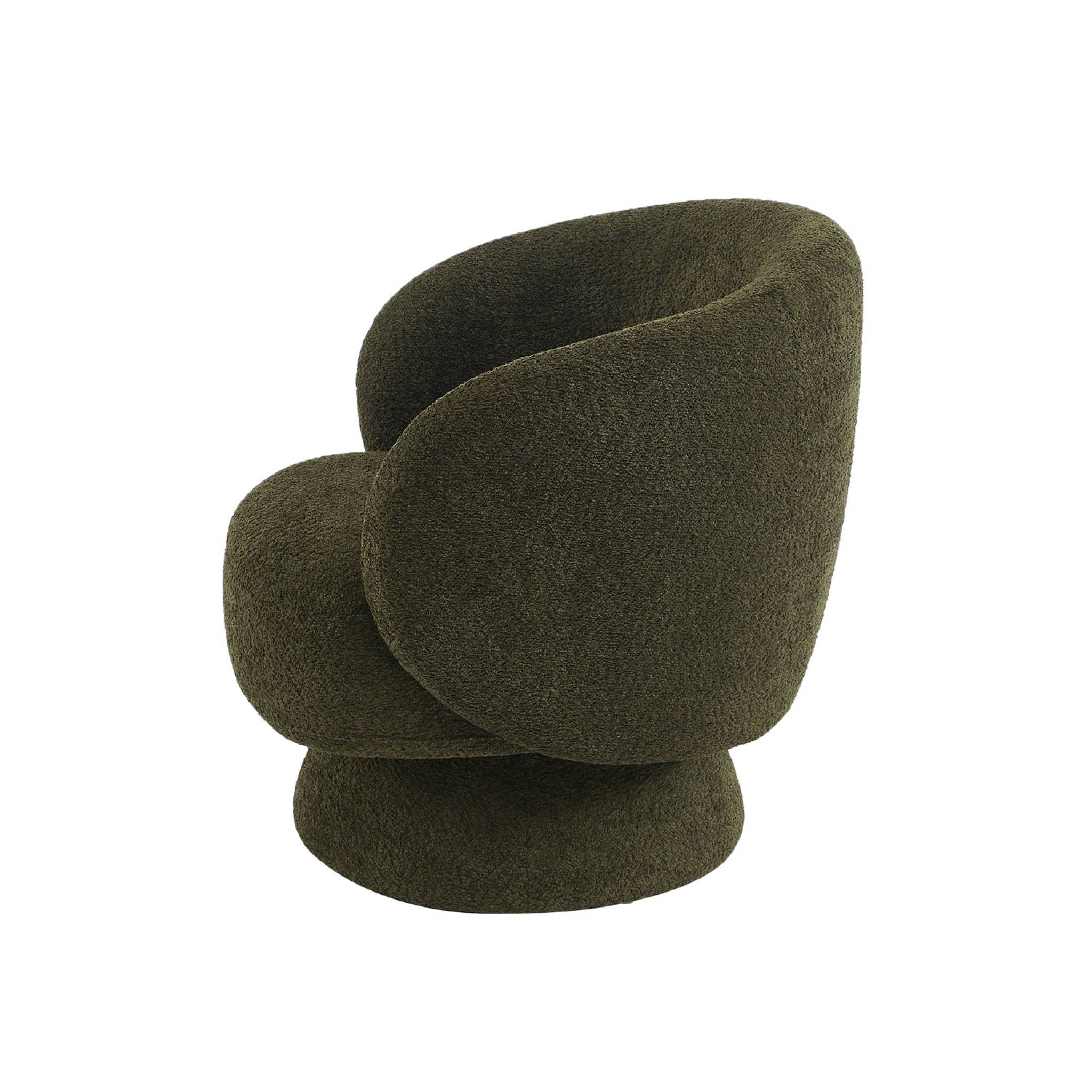 Fauteuil pivotant 360° tissu ELIAS