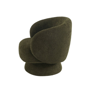 Fauteuil pivotant 360° tissu ELIAS