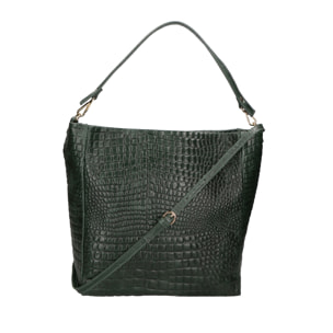 Borsa a spalla da donna - Modello Valtera - Vera pelle - 32.0 x 31.0 x 15.0 cm