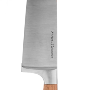 Couteau de chef acier - lame 22 cm Elegancia