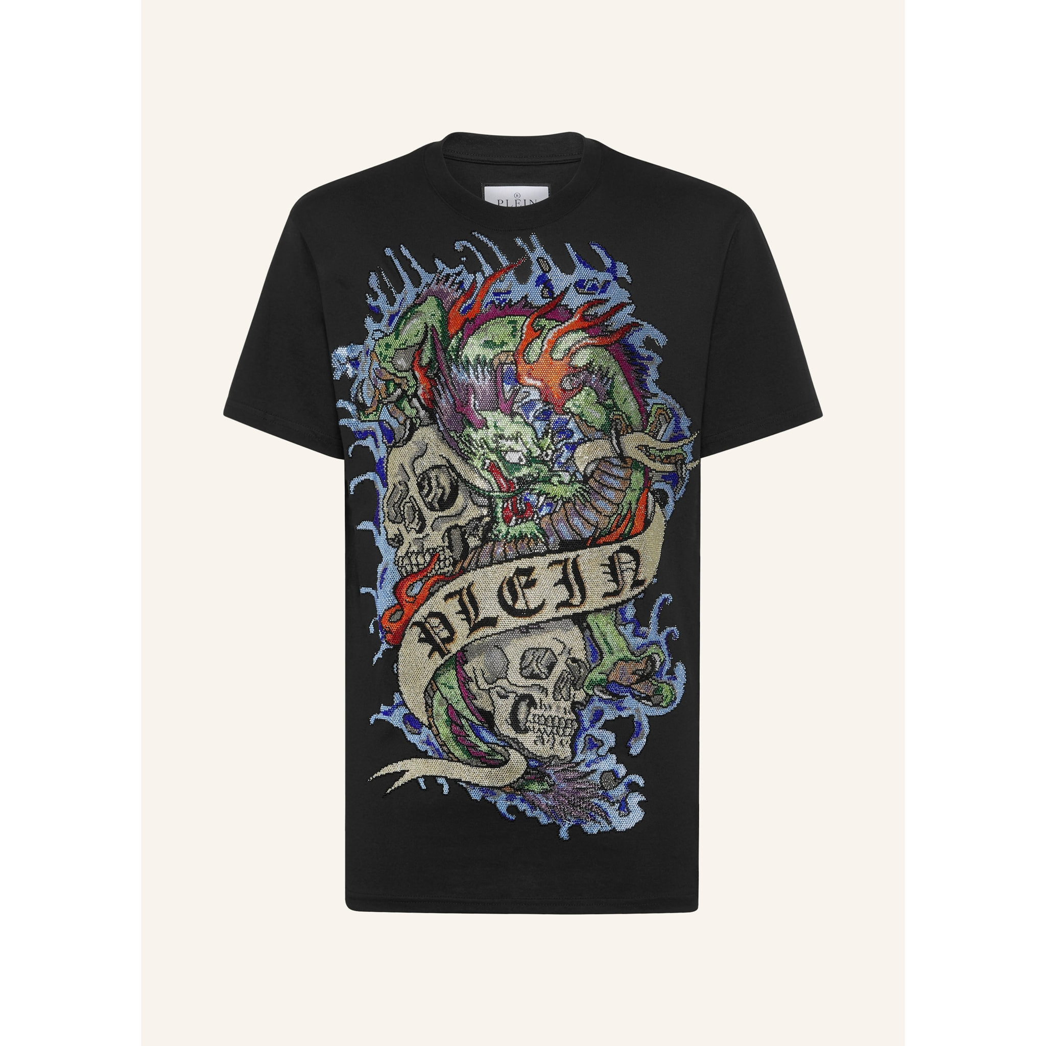 PHILIPP PLEIN T-Shirt Round Neck TATTOO