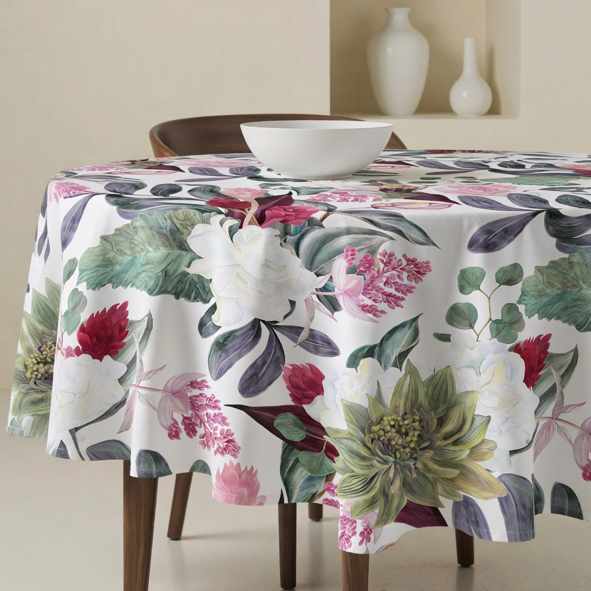 Nappe ronde en résine anti-taches 0318-105