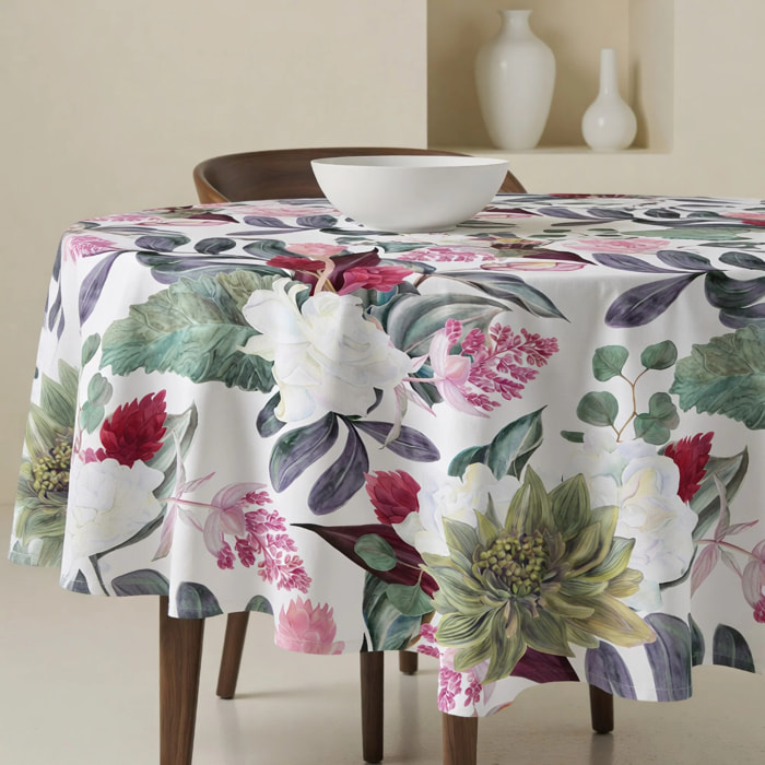 Nappe ronde en résine anti-taches 0318-105