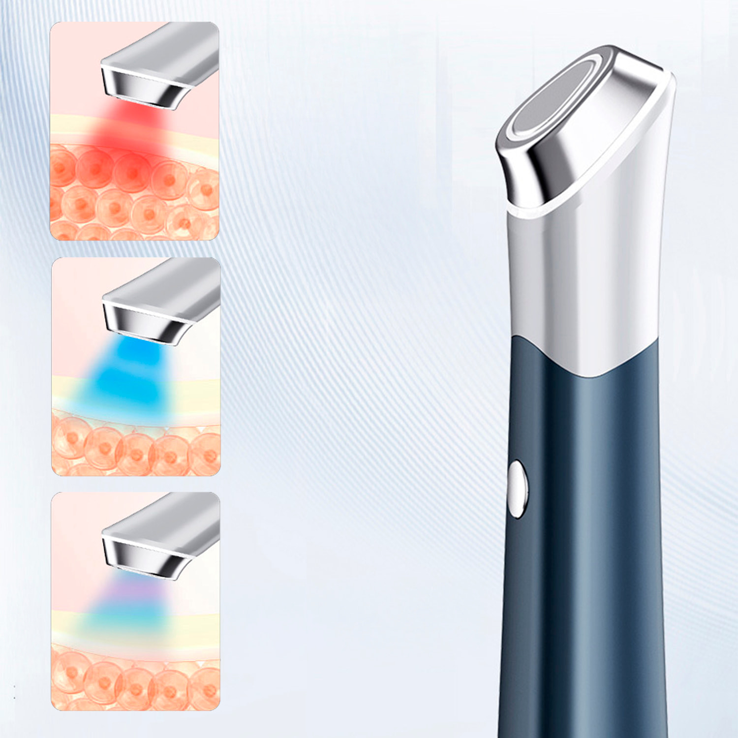 Strumento di bellezza con trattamento di Luce IPL + vibrazione + EMS.