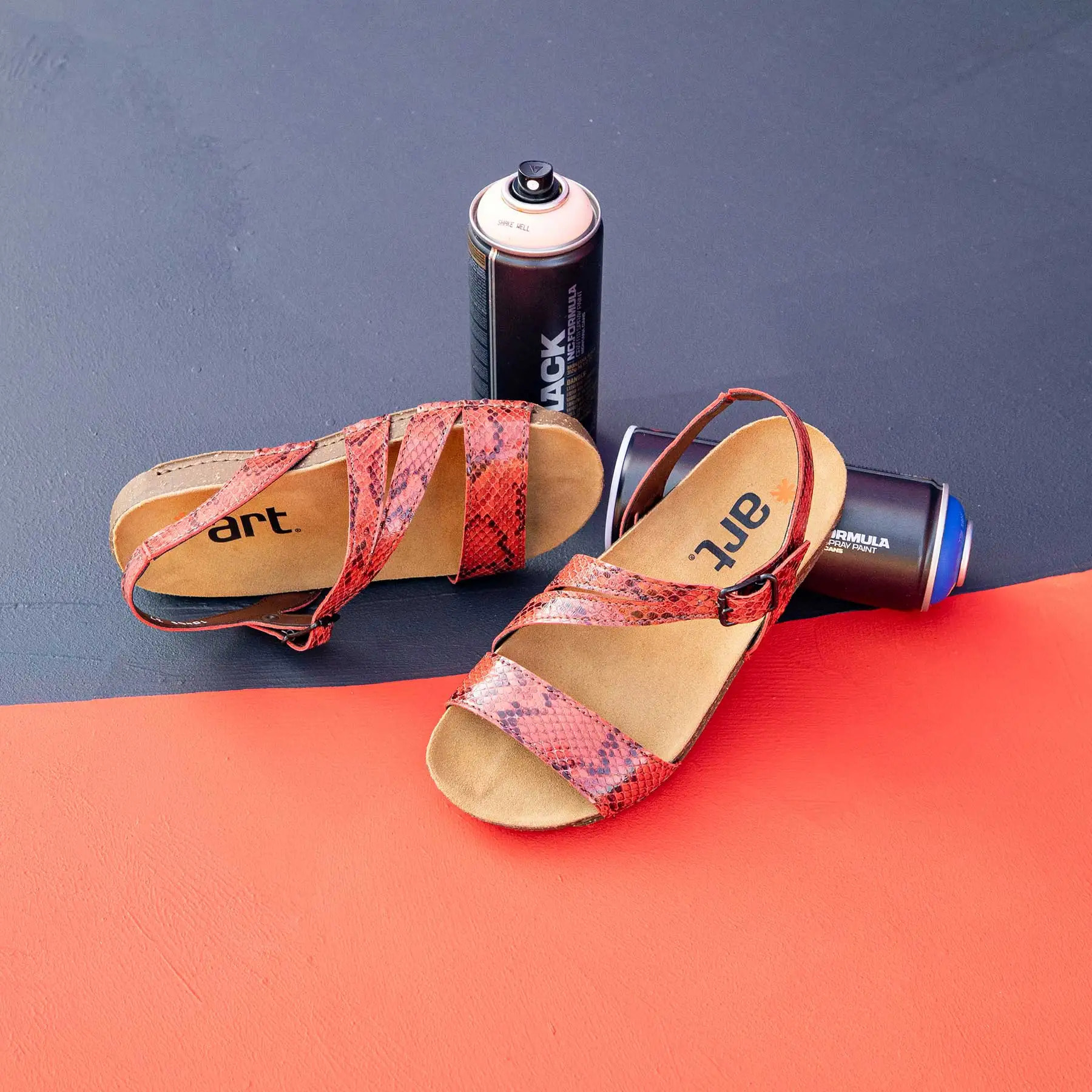 Sandalias 1045S SNAKE FUXIA/ I BREATHE color Fuxia