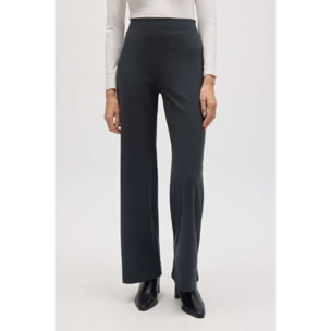 Pantaloni dritti con texture antracite