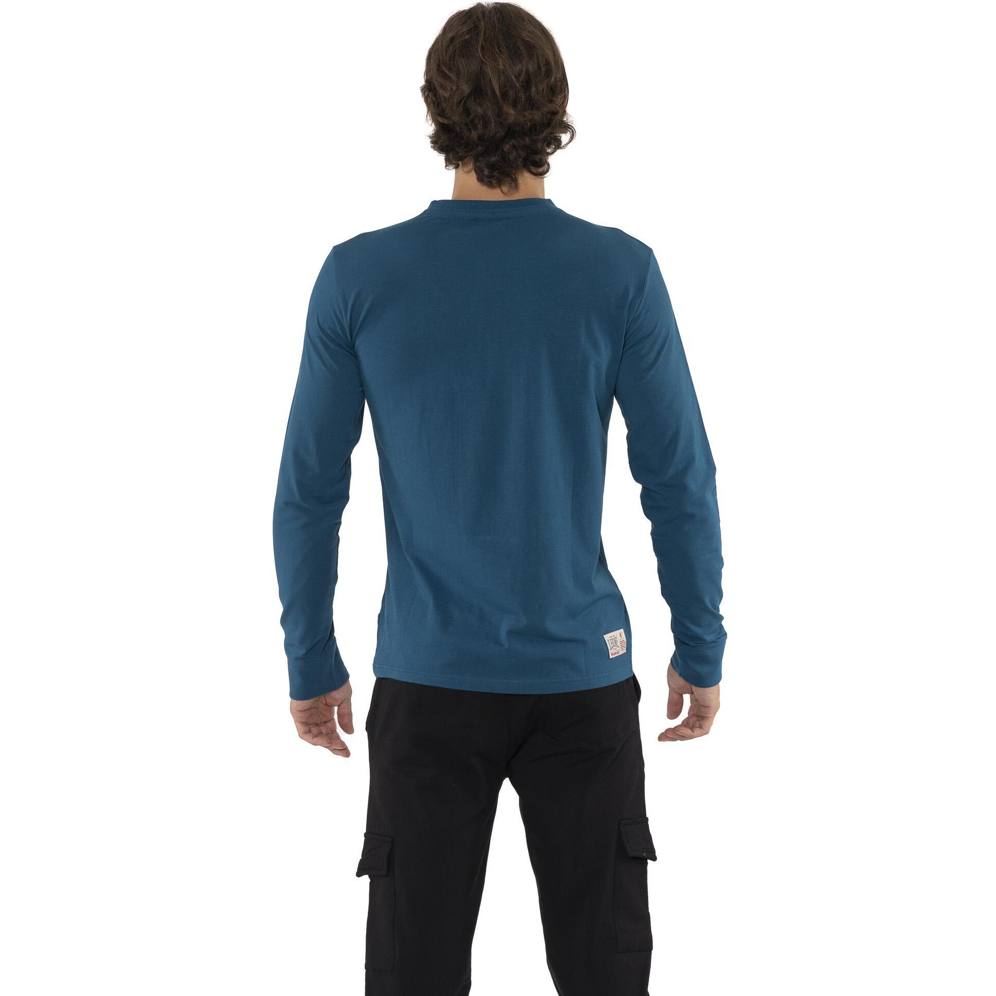 Camiseta de hombre Leone Basic de algodón de manga larga