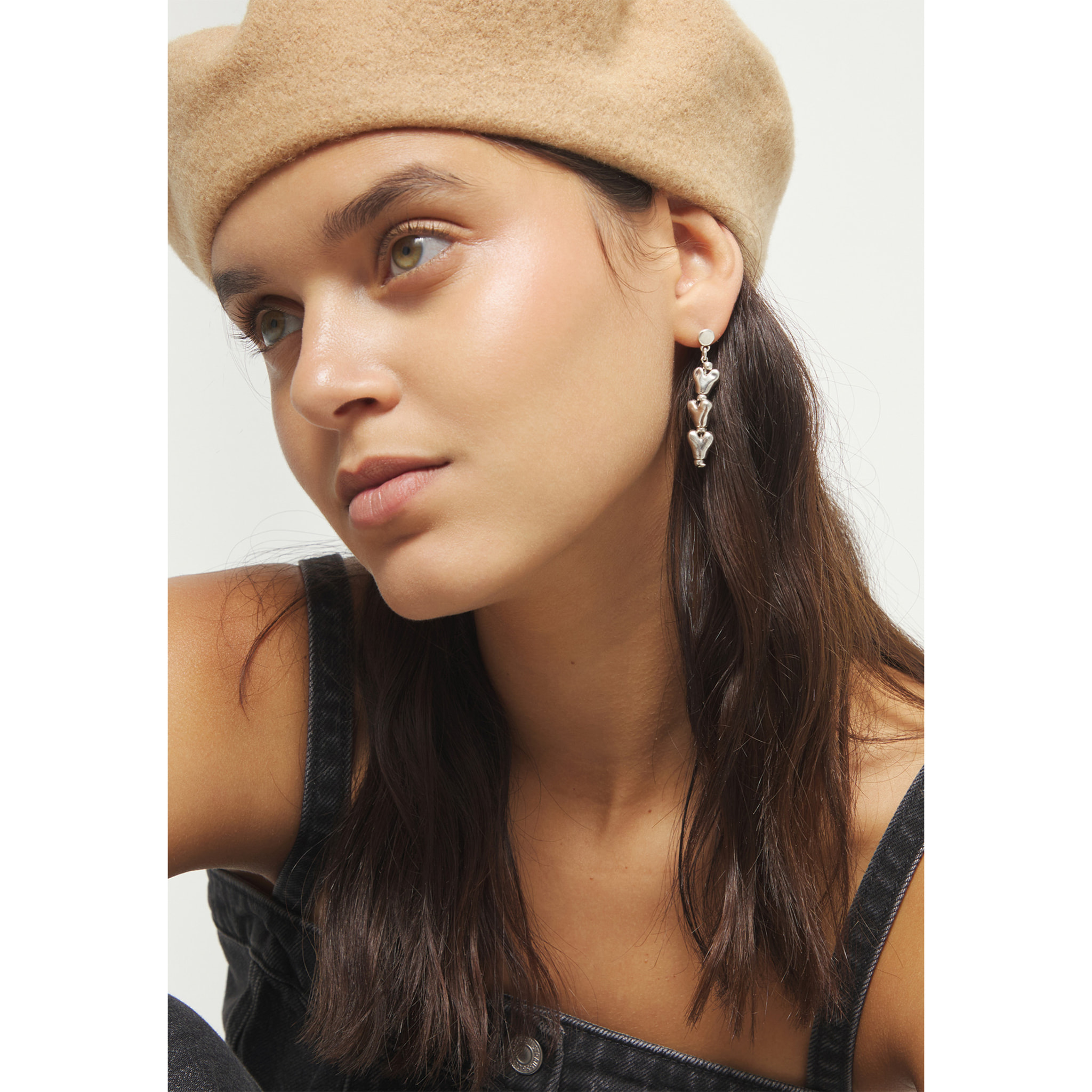 Pendiente PÁLPITO PLATEADO U