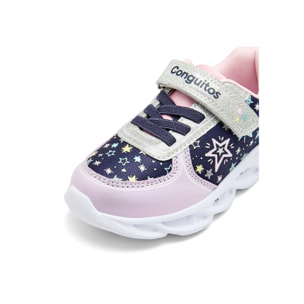 Zapatillas De Luces De Niña Con Estrellas