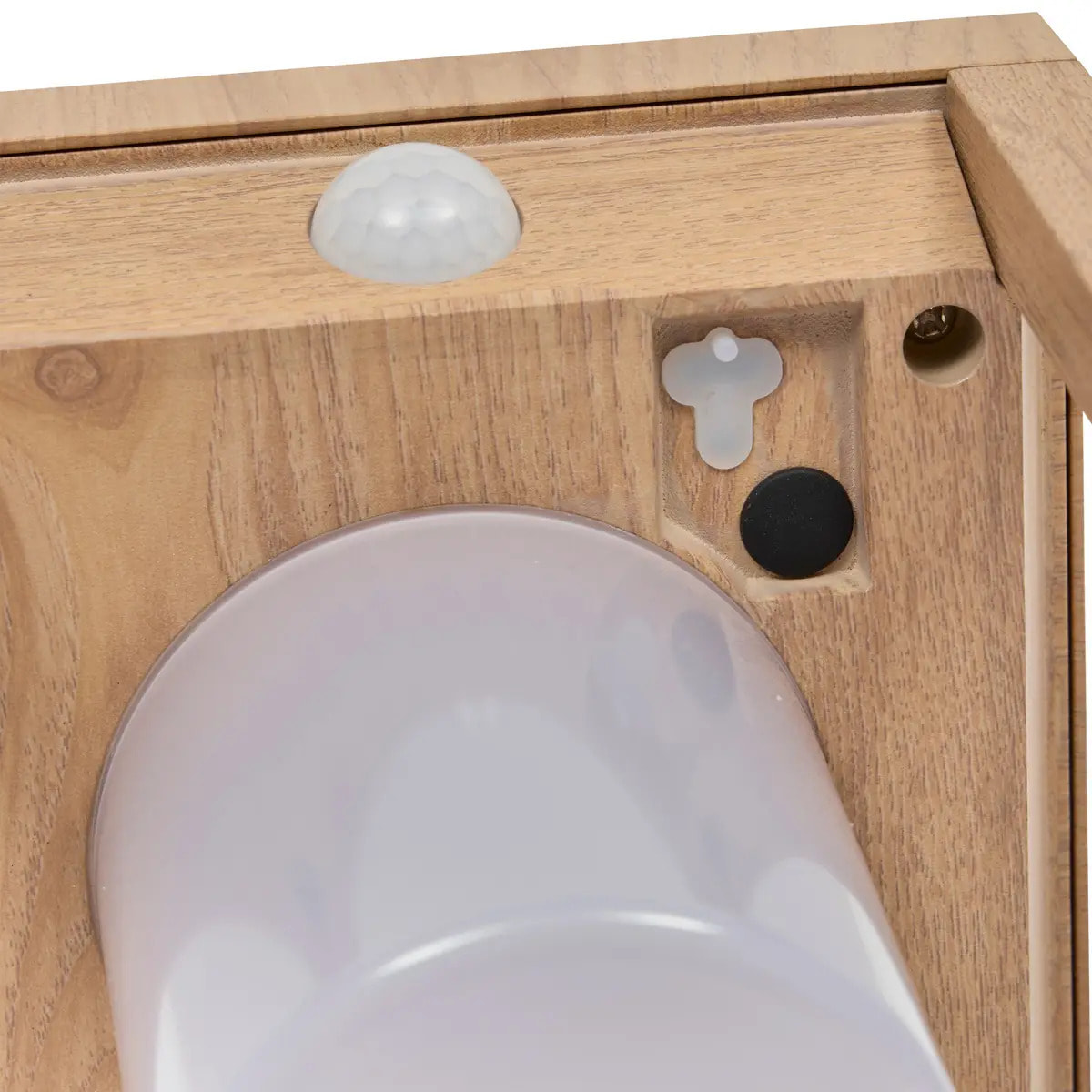 Lanterne Piky solaire beige lin H40cm