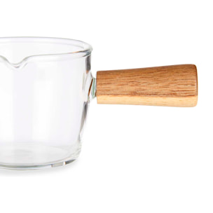 CAZZO 100ML IN BOROSILICATE MANICO IN LEGNO