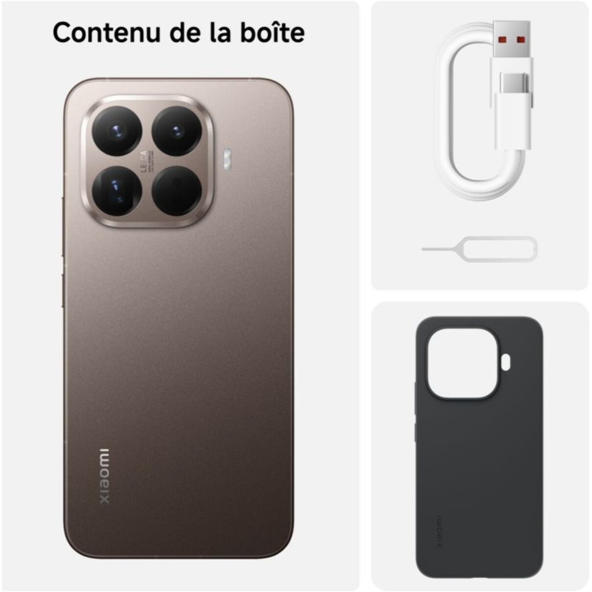 Smartphone XIAOMI 15T Pro concu avec Leica 512Go Mocha