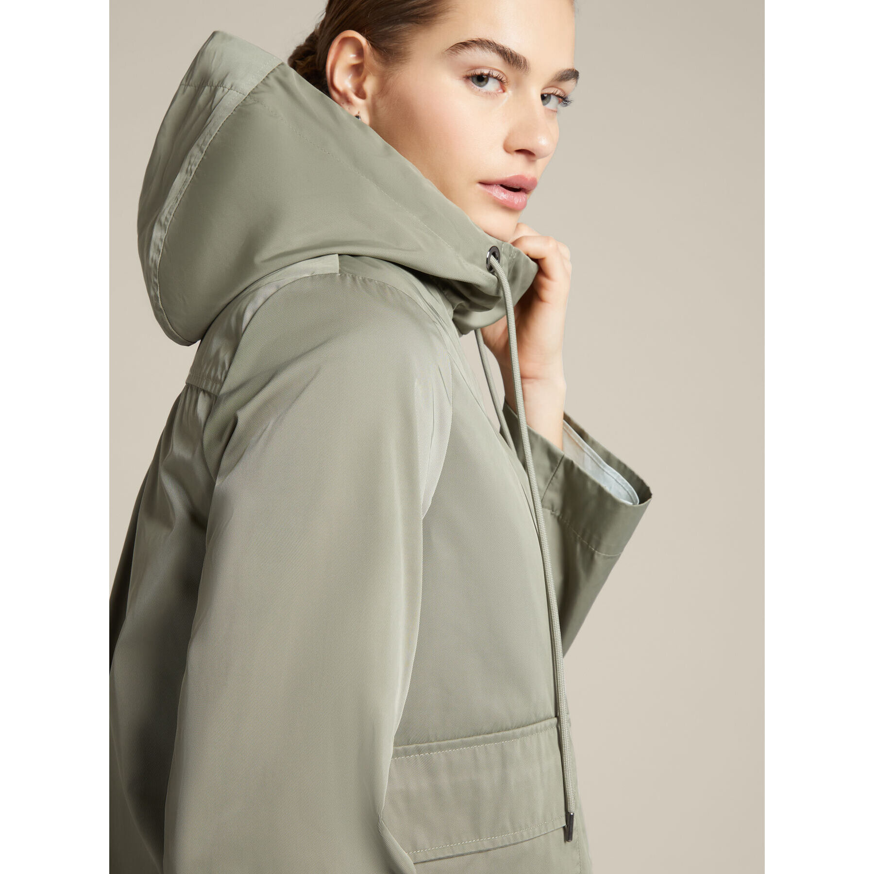 Elena Mirò - Parka in nylon riciclato con gilet staccabile - Verde
