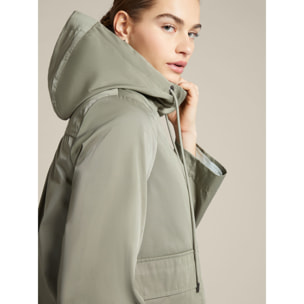 Elena Mirò - Parka in nylon riciclato con gilet staccabile - Verde