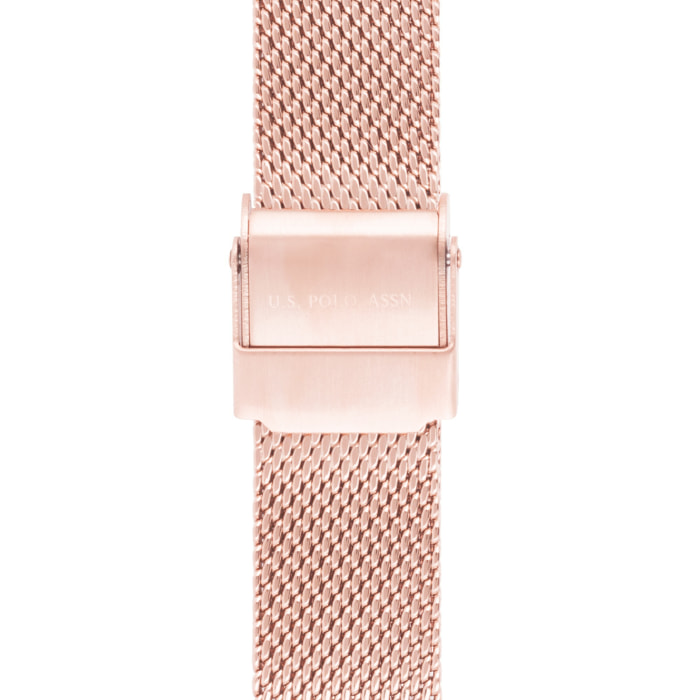 Orologio U.S. Polo Assn. In acciaio con maglia milanese
