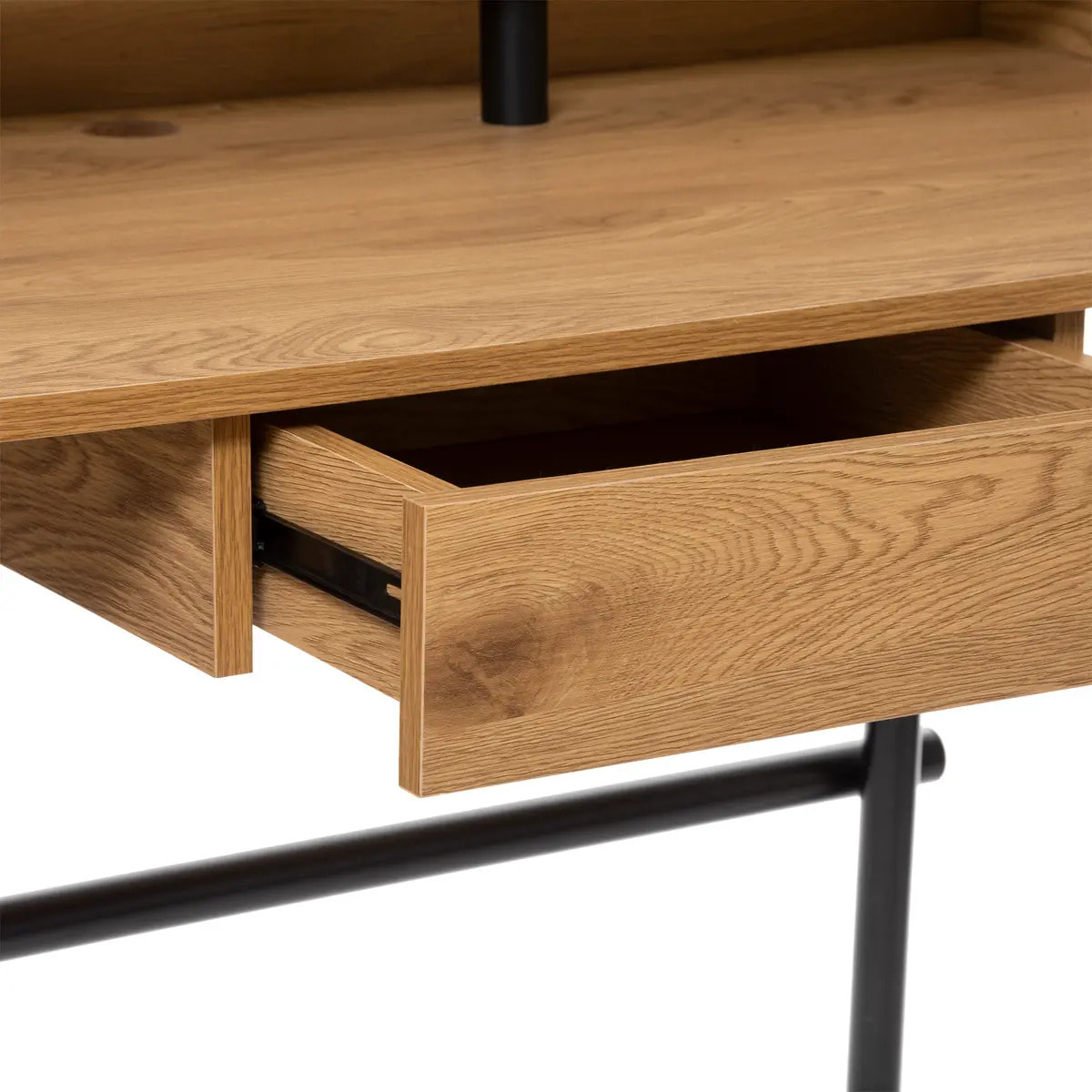 Bureau 1 tiroir "Josan" effet chêne L110cm