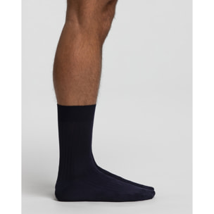 Calza corta a coste in microfibra ultraresistente