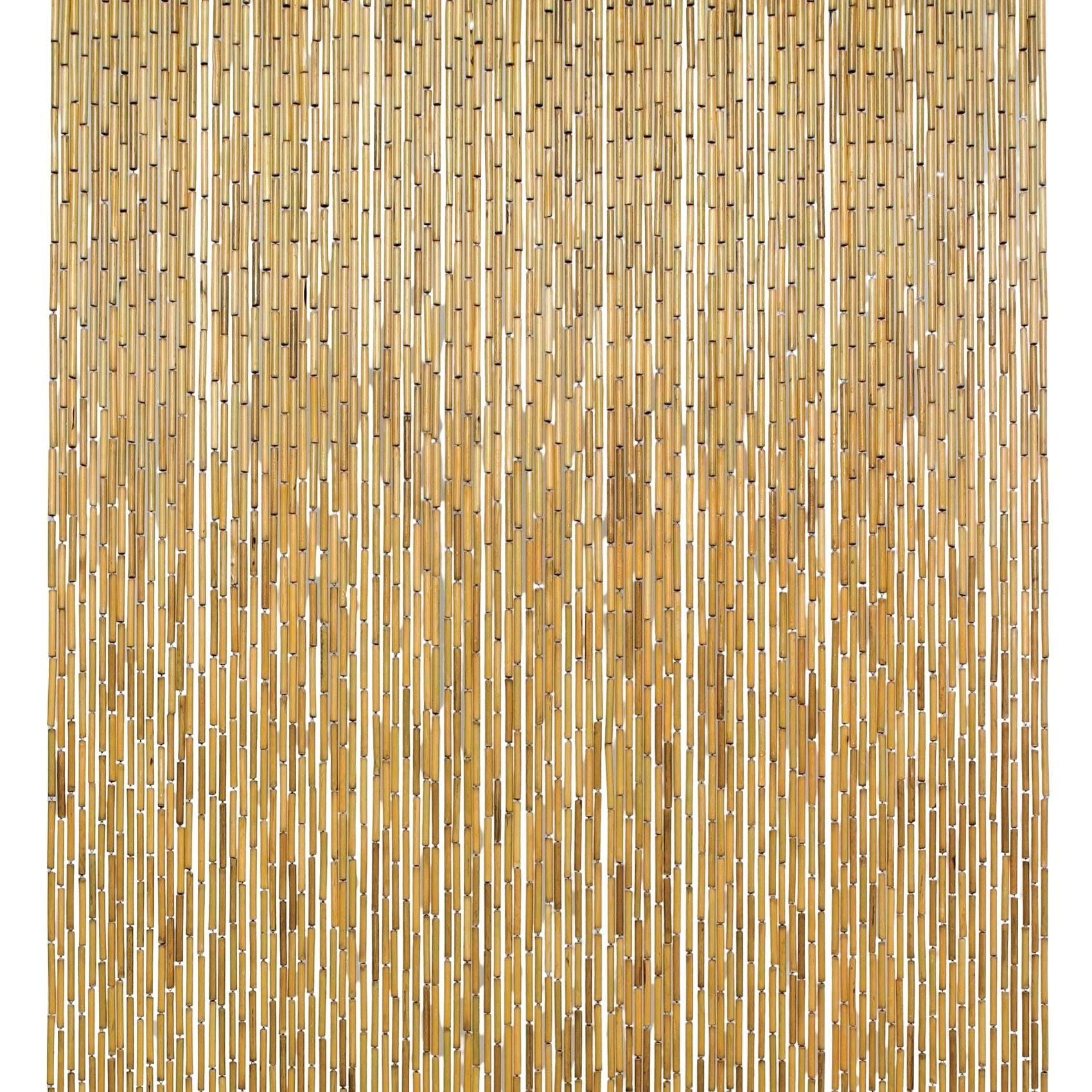 Rideau en bâtonnet de bambou vernis - Naturel