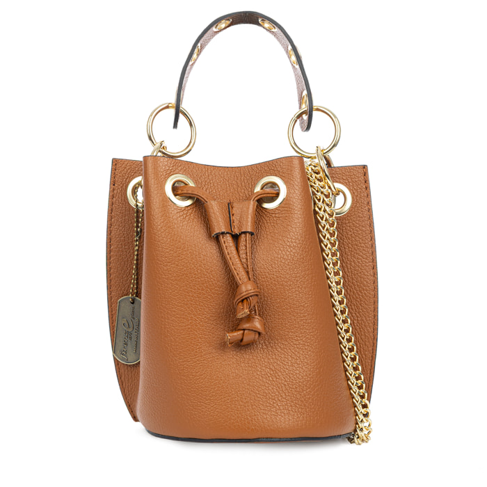 Primavera bolso de mano mujer. Piel auténtica Dollaro