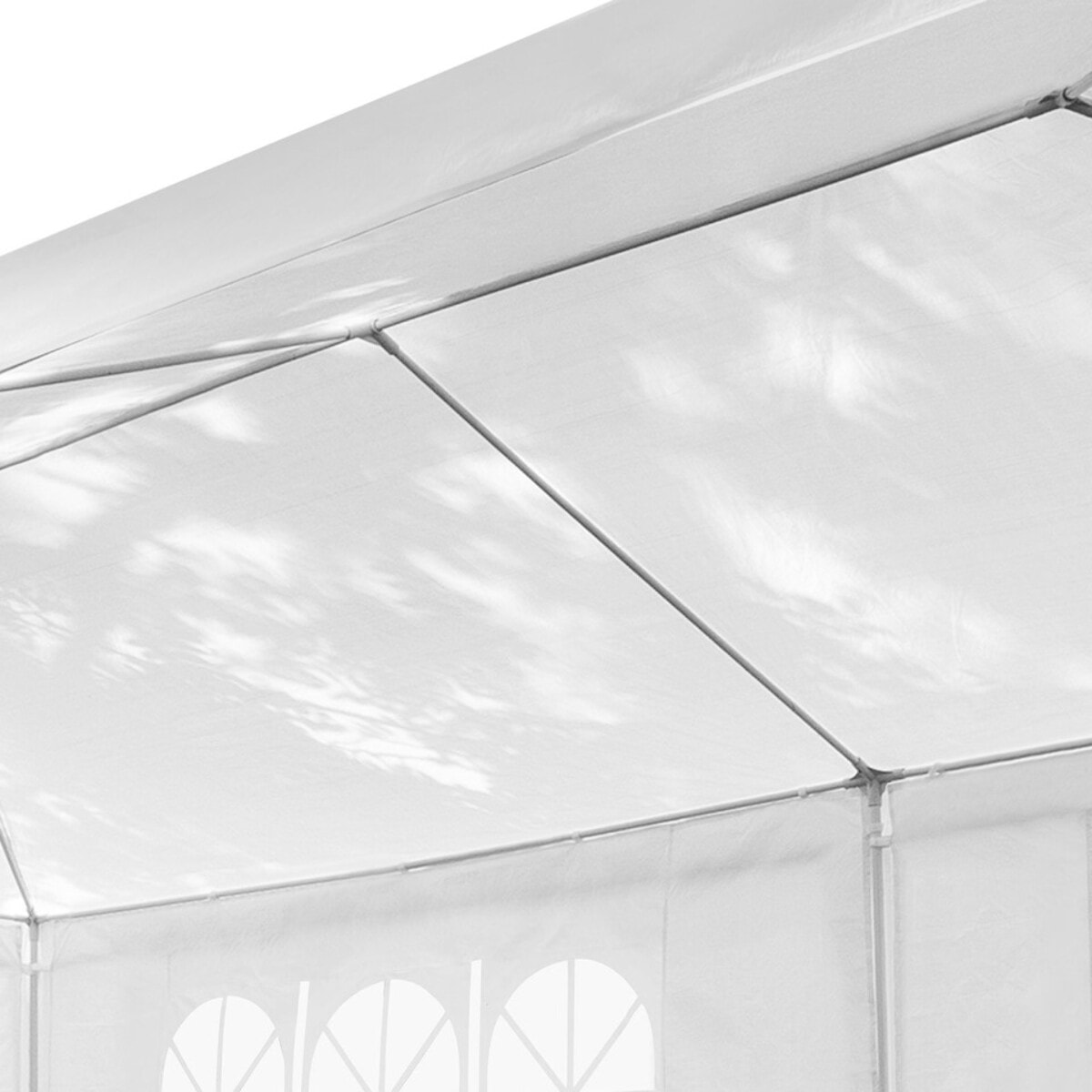 Tente de réception extérieure blanche 3x3m + 3 murs