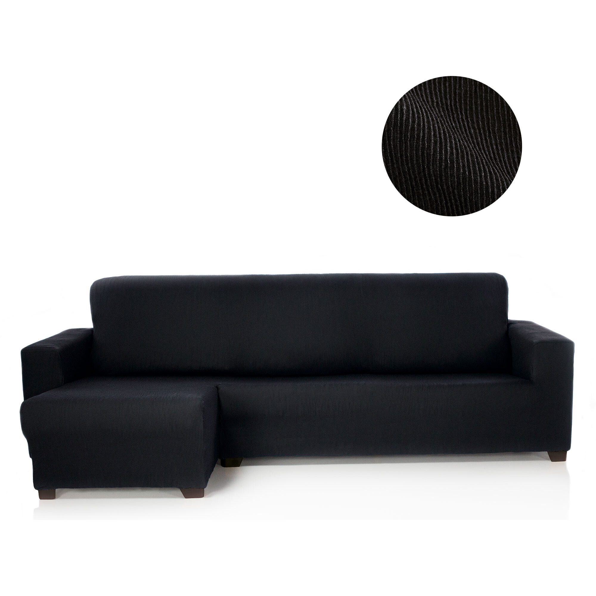 Funda ELÁSTICA para Chaise Longue izquierdo ( visto de frente) brazo corto ELÁSTICA modelo MARCELA