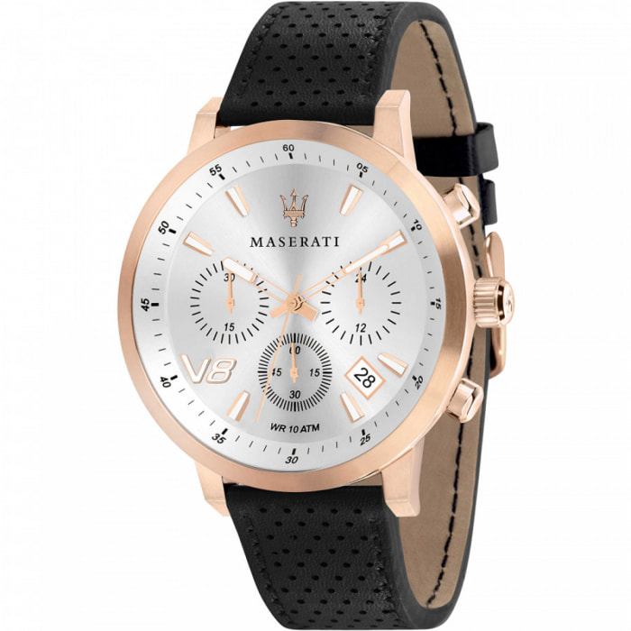 Reloj Maserati R8871134001 Hombre Analogico Cuarzo con Correa de Cuero
