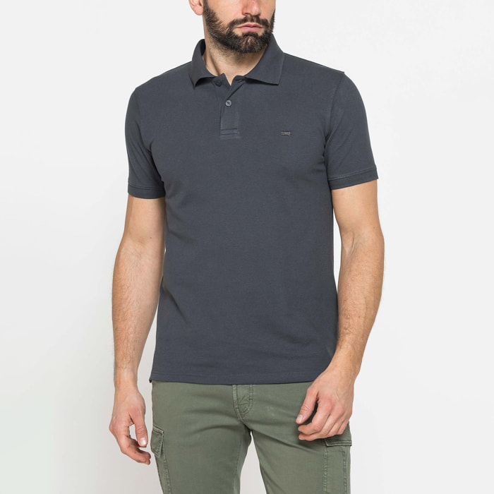 POLO MANICA CORTA TINTA UNITA IN DRY COTTON PIQUET