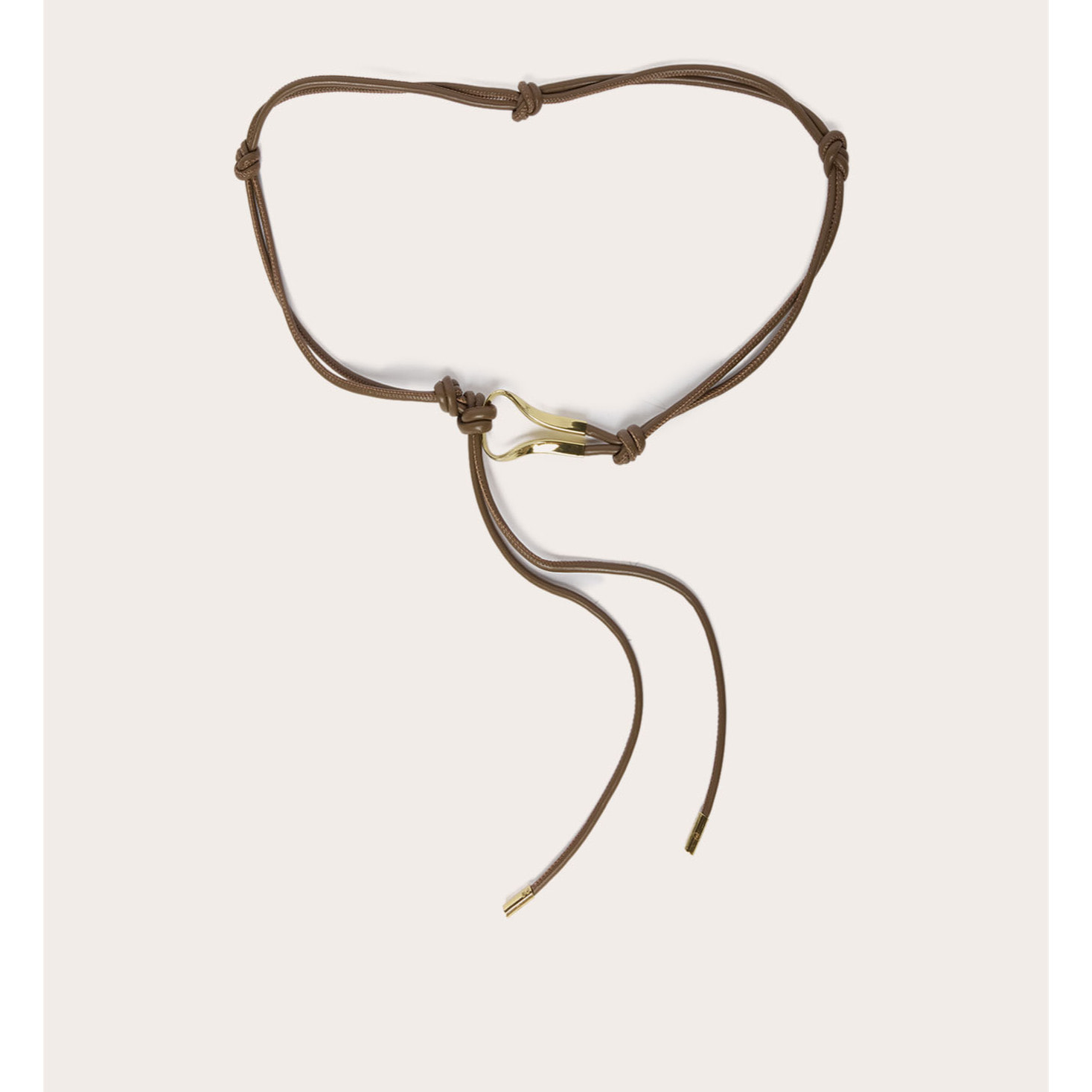 Motivi - Cintura boho con nodi - Marrone