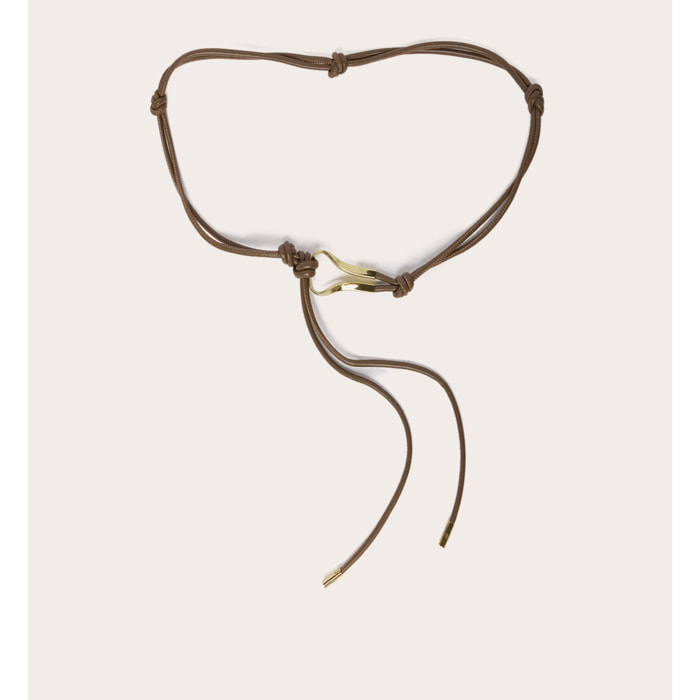 Motivi - Cintura boho con nodi - Marrone