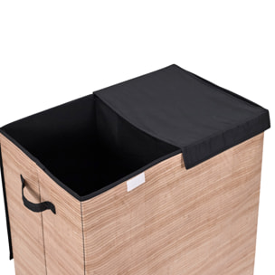 Panier A Linge Double 58x35x58cm