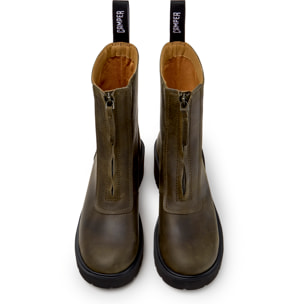Botines - CAMPER Milah - Verde - Piel nobuk