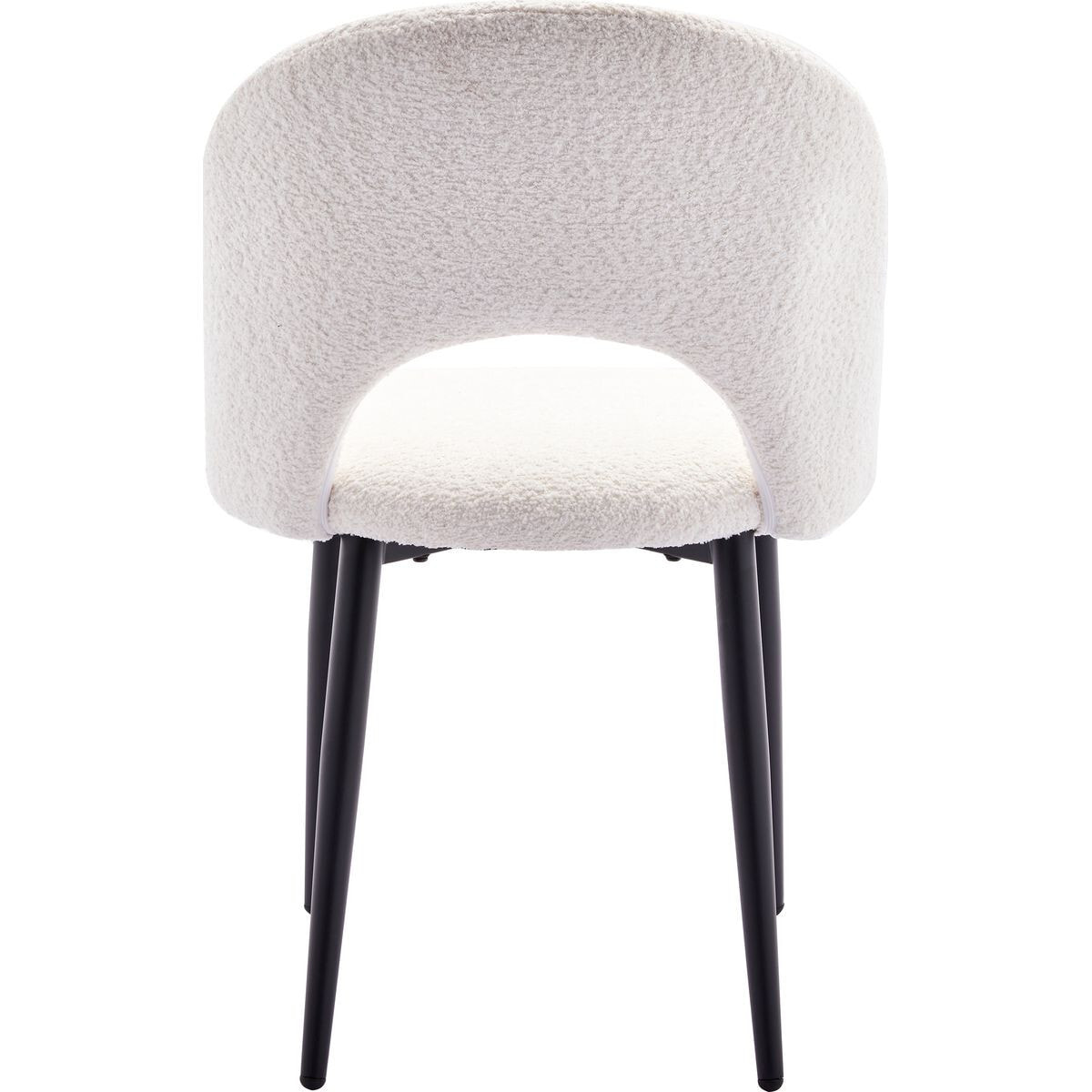 Lot de 2 chaises en tissu bouclette - MOSS