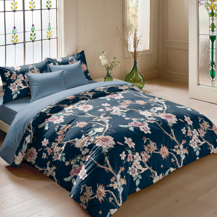 Housse de couette saori marin