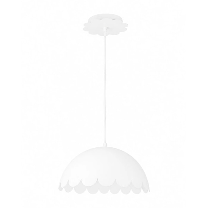 Suspension en métal blanc D30 cm - Flow