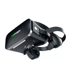 Gafas de realidad virtual J50. Auriculares bluetooth, vista panorámica 360º. Compatibles con IOS, Android.