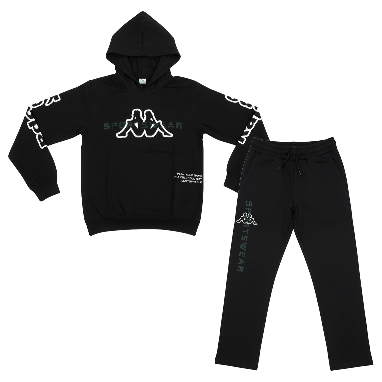 Tuta Ragazzo KAPPA 8 - 16 Anni Cotone Felpato