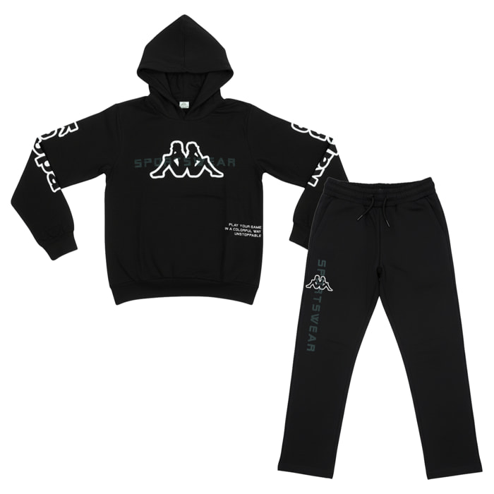 Tuta Ragazzo KAPPA 8 - 16 Anni Cotone Felpato