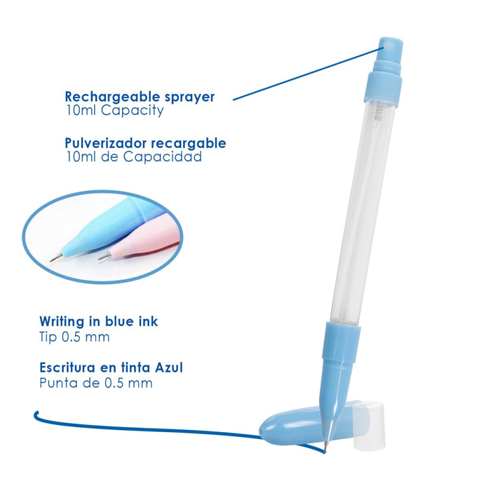 Bolígrafo con expendedor de gel hidroalcohólico