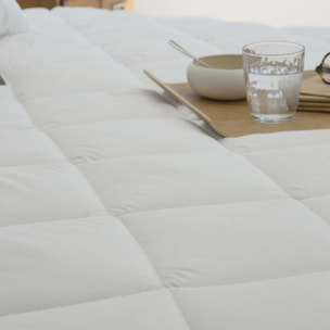 Naturals - Topper - 400 gramos - 100% Poliéster - Microfibra - Blanco