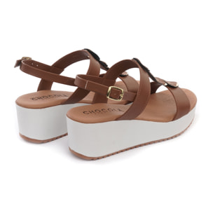 SANDALO ZEPPA SHAPES CUOIO