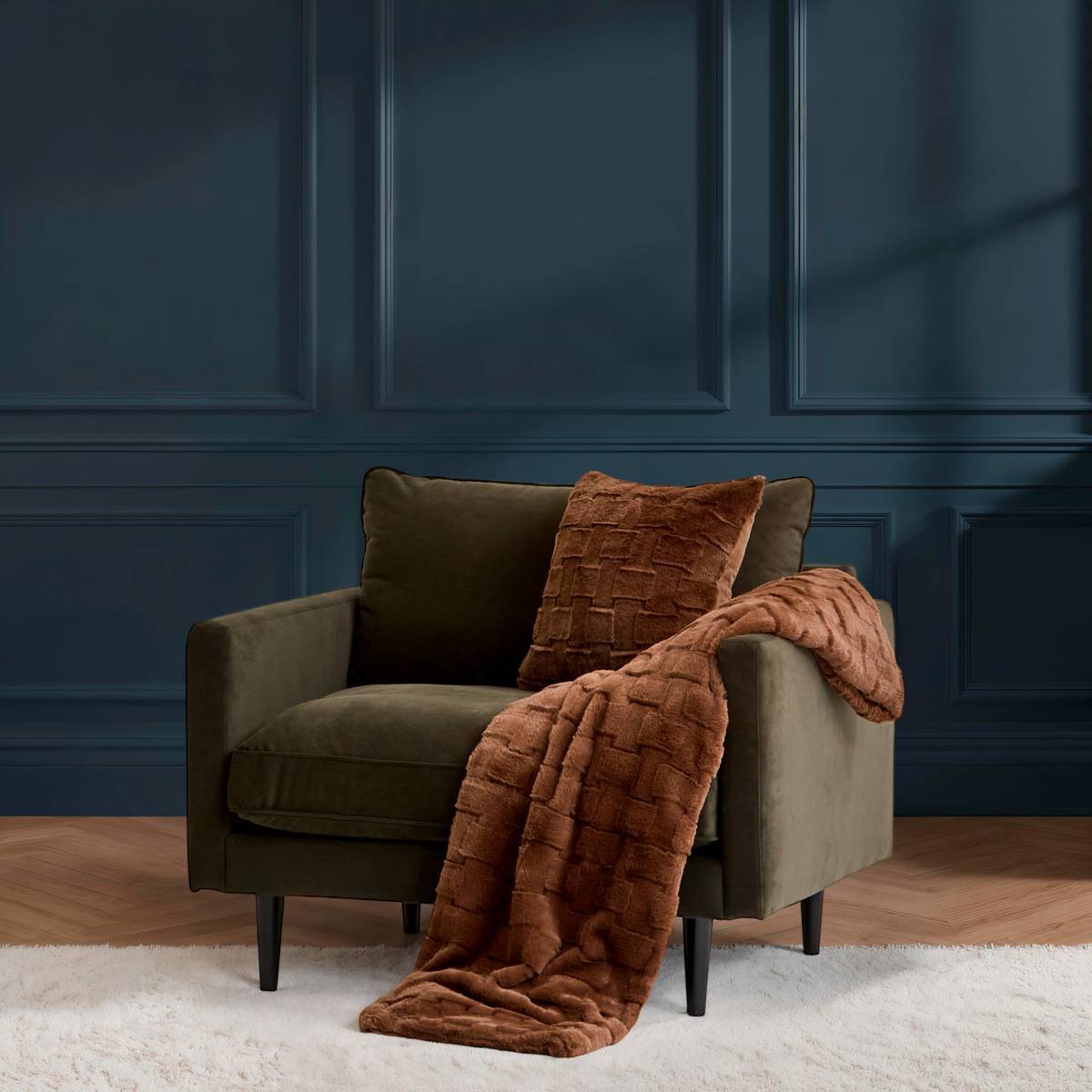 Plaid Nalia 120x160cm marron