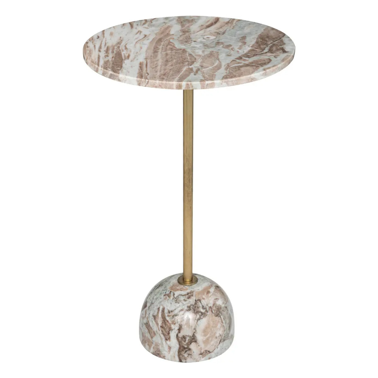 Table d'appoint "Nema" beige D35cm