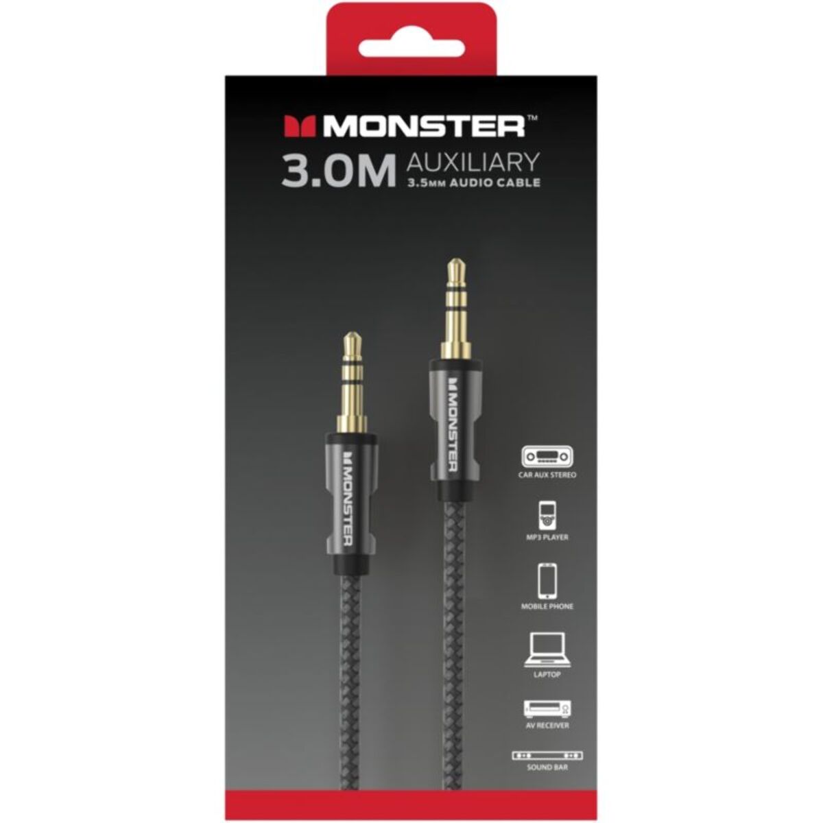 Câble Jack MONSTERCABLE SUBWOOFER RCA M/M 1.5M