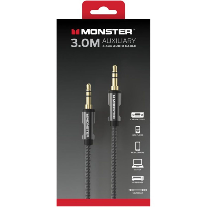 Câble Jack MONSTERCABLE SUBWOOFER RCA M/M 1.5M