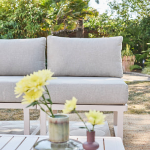Salon de jardin modulable aluminium 4 places CLEA